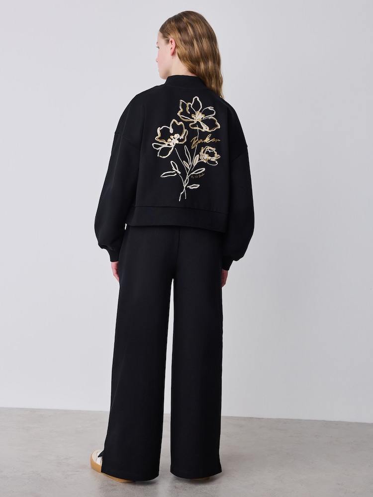 Baker by Ted Baker Funnel Neck Graphic Sweat & Wide Leg Set 2 Piece - Image 2 of 16