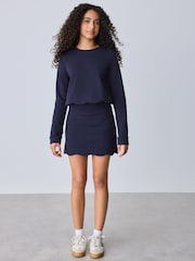 Baker by Ted Baker Ponte Scallop Hem Top & Skirt Set 2 Piece - Image 2 of 7
