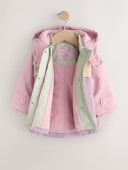 Pastel Colourblock Waterproof Coat (9mths-7yrs) - Image 7 of 11