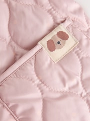 Pink Dog Applique - Shower Resistant Quilted Jacket (3mths-7yrs) - Bild 8 von 8