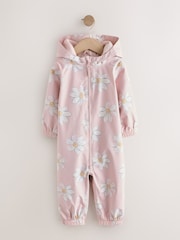 Pink Floral Waterproof Printed Puddlesuit (3mths-7yrs) (3mths-7yrs) - Image 6 of 10