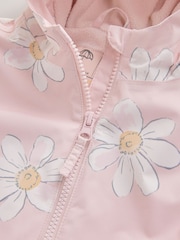 Pink Floral Waterproof Printed Puddlesuit (3mths-7yrs) (3mths-7yrs) - Image 8 of 10
