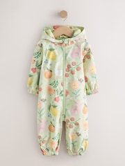Sage Green Fruit Waterproof Printed Puddlesuit (3mths-7yrs) (3mths-7yrs) - Image 1 of 5