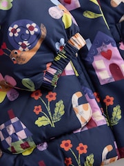 Navy Character Shower Resistant Padded Coat (3mths-7yrs) - Image 8 of 10