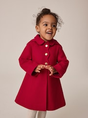 Красный - Пальто из шерсти с капюшоном (3mths-10yrs) - Изображение 1 10