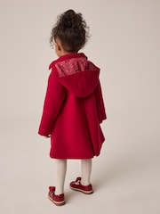 Красный - Пальто из шерсти с капюшоном (3mths-10yrs) - Изображение 3 10