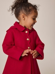 Красный - Пальто из шерсти с капюшоном (3mths-10yrs) - Изображение 4 10