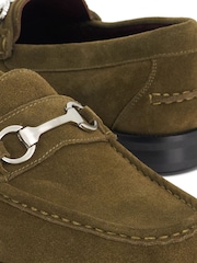 Dune London Green Simmi Loafers - Image 6 of 6