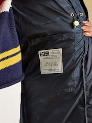 Joules Windermere Navy Showerproof Longline Padded Gilet - Image 10 of 11
