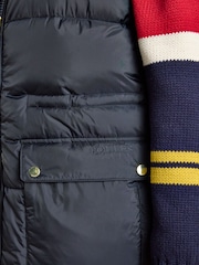 Joules Windermere Navy Showerproof Longline Padded Gilet - Image 3 of 11