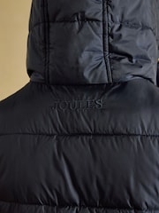 Joules Windermere Navy Showerproof Longline Padded Gilet - Image 9 of 11