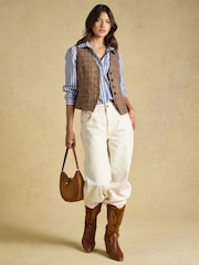 Foxley Check Wool Rich Check Tweed Waistcoat - Image 6 of 7