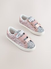 Rosa glitter - Lave joggesko - Bilde 2 av 5