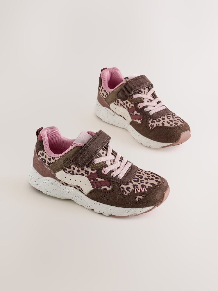 Imprimeu animal - Lace-Up Colourblock Trainers - Imaginea 1 din 5 Imprimeu animal - Lace-Up Colourblock Trainers - Imaginea 1 din 5