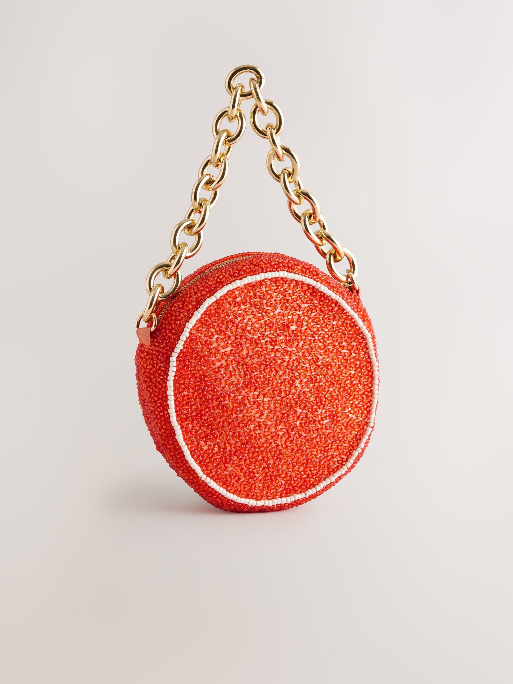 Buy Orange Slice Beaded Bag from Next USA