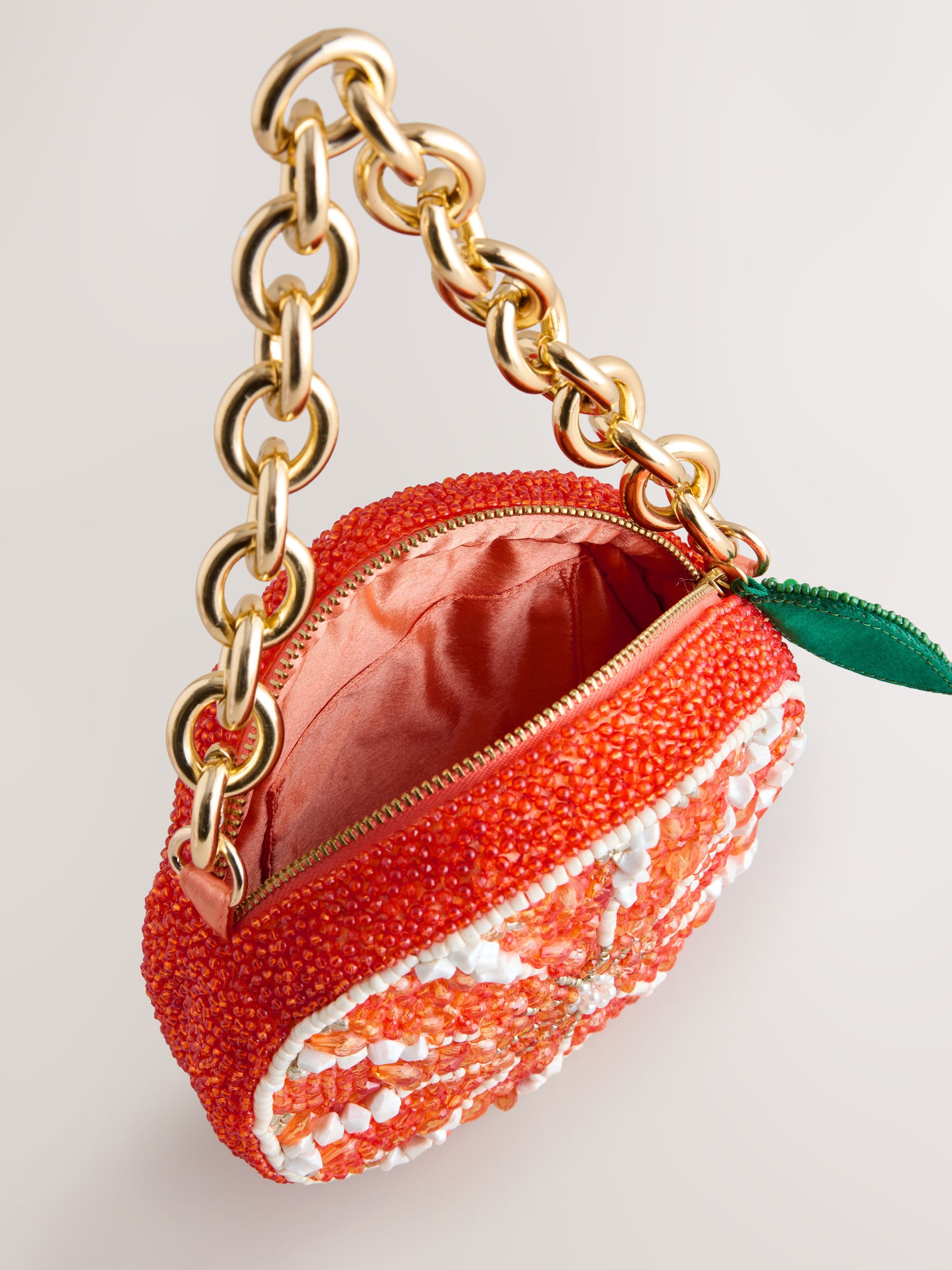 Buy Orange Slice Beaded Bag from Next USA