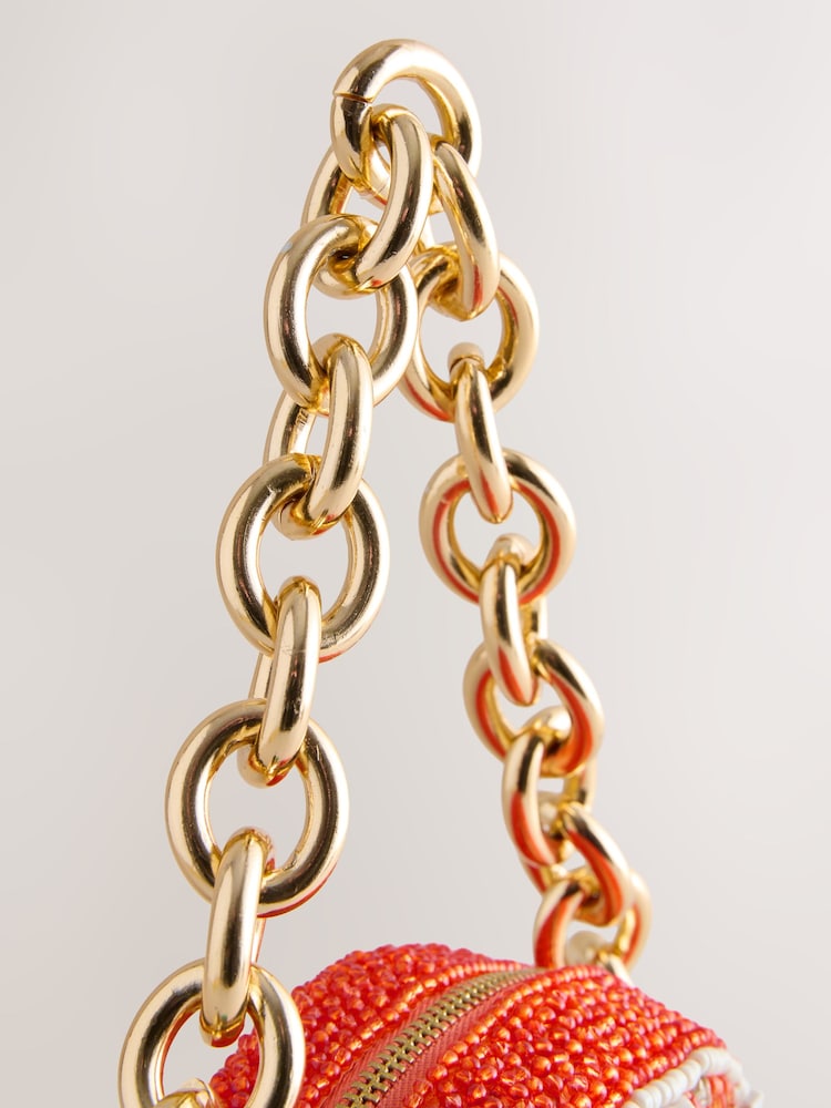 Orange Slice Beaded Bag - Image 8 of 8 Orange Slice Beaded Bag - Image 8 of 8