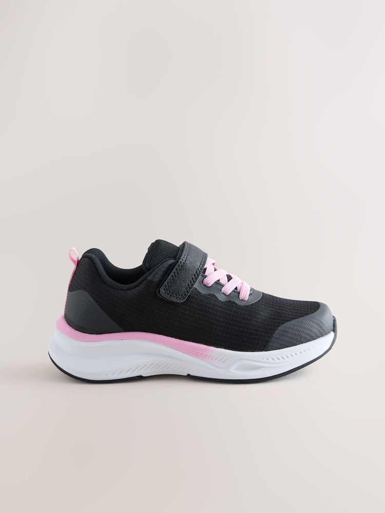 Black/Pink Waterproof Trainers - Image 2 of 5 Black/Pink Waterproof Trainers - Image 2 of 5