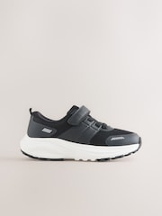 Black Lace Up Mesh Trainers - Image 2 of 6