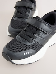 Black Lace Up Mesh Trainers - Image 3 of 6