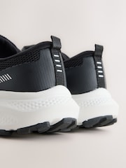 Black Lace Up Mesh Trainers - Image 6 of 6