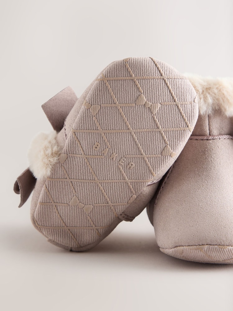 Baker by Ted Baker Mink Brown Faux Fur Trim Padders Boots - Image 5 of 5 Baker by Ted Baker Mink Brown Faux Fur Trim Padders Boots - Image 5 of 5