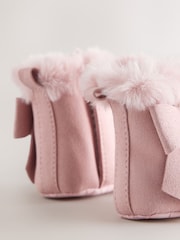 Baker by Ted Baker Pink Faux Fur Trim Padders Boots - Image 5 of 5