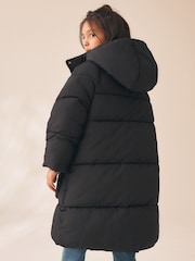 Schwarz - Shower Resistant Faux Fur Lined Padded Coat (3-16yrs) - Bild 3 von 4