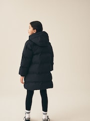 Black Waterproof Faux Fur Lined Padded Coat (3-16yrs) - Image 4 of 11