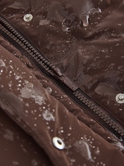 Chocolate Brown Waterproof Faux Fur Lined Padded Coat (3-16yrs) - Image 11 of 11