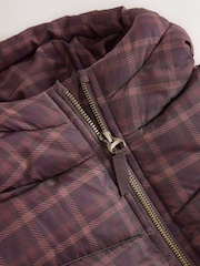 Check Shower Resistant Faux Fur Lined Padded Coat (3-16yrs) - Image 11 of 13