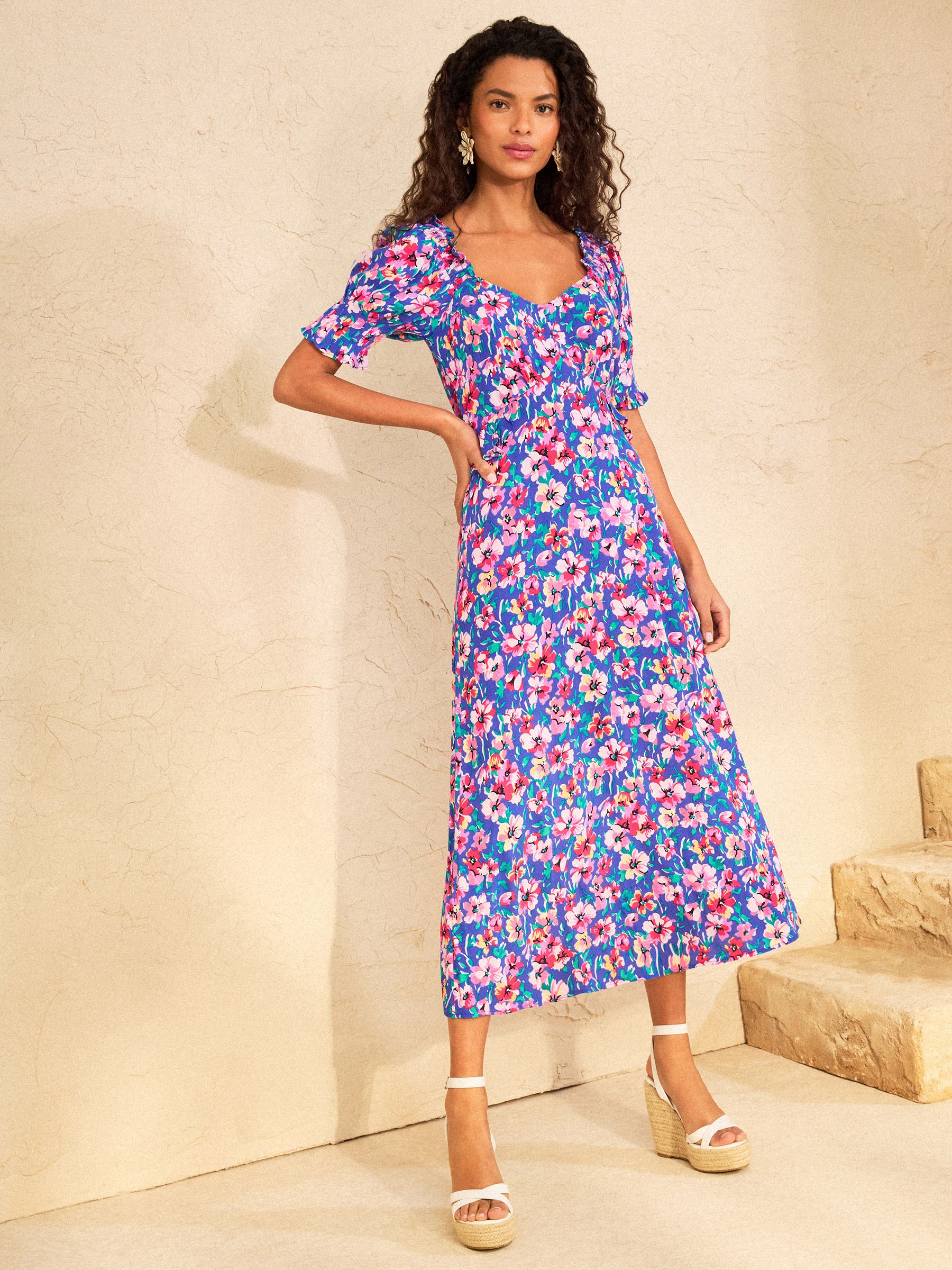 Buy Love & Roses Cobalt Blue Ditsy Floral Petite Sweetheart