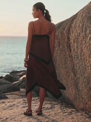 Chocolate/Black Hanky Hem Dress - Image 3 of 5