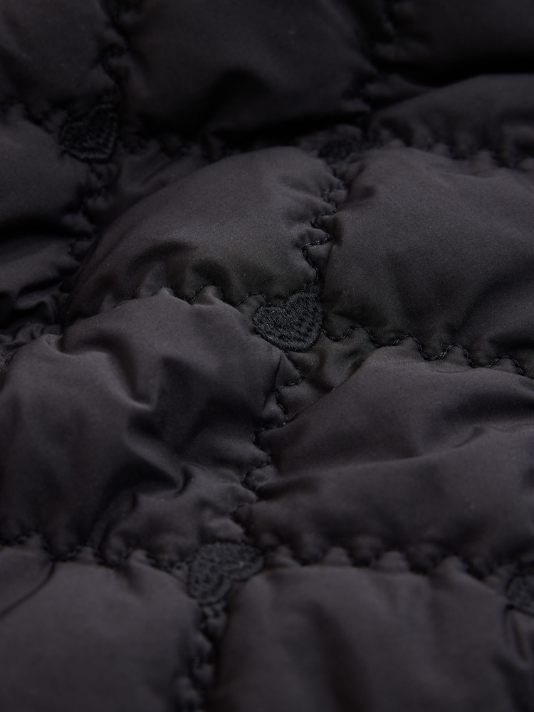 Black Heart Quilted Shower Resistant Jacket (3-16yrs) - Image 11 of 11 Black Heart Quilted Shower Resistant Jacket (3-16yrs) - Image 11 of 11