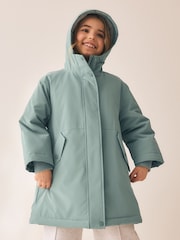 Mint Green Shower Resistant Faux Fur Lined Jacket (3-16yrs) - Image 2 of 5