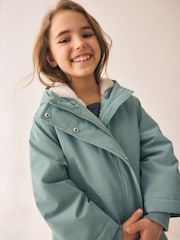 Mint Green Shower Resistant Faux Fur Lined Jacket (3-16yrs) - Image 4 of 5
