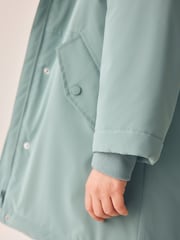 Mint Green Shower Resistant Faux Fur Lined Jacket (3-16yrs) - Image 5 of 5