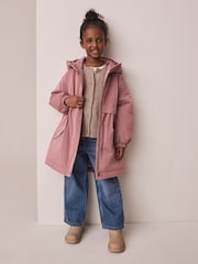 Pink Waterproof Padded Rain Coat (3-16yrs) - Image 2 of 10