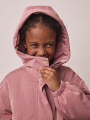 Pink Waterproof Padded Rain Coat (3-16yrs) - Image 4 of 10
