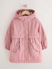Pink Waterproof Padded Rain Coat (3-16yrs) - Image 5 of 10