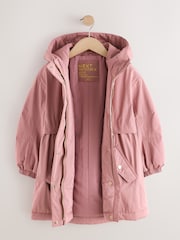 Pink Waterproof Padded Rain Coat (3-16yrs) - Image 6 of 10