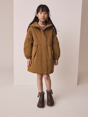Olive/Gold Waterproof Padded Rain Coat (3-16yrs) - Image 2 of 11