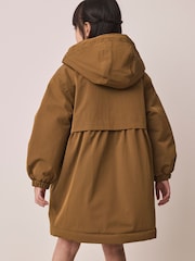Olive/Gold Waterproof Padded Rain Coat (3-16yrs) - Image 4 of 11