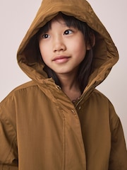 Olive/Gold Waterproof Padded Rain Coat (3-16yrs) - Image 5 of 11