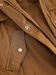 Olive/Gold Waterproof Padded Rain Coat (3-16yrs) - Image 9 of 11