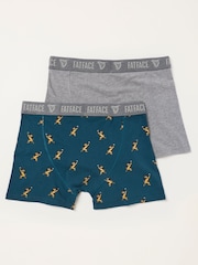 FatFace Teal Blue 2 Pairs of Guinness Boxers - Image 2 of 3