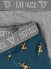 FatFace Teal Blue 2 Pairs of Guinness Boxers - Image 3 of 3