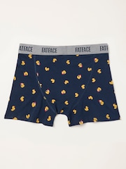 FatFace Navy Festive Rubber Duck Boxers - Image 2 of 3