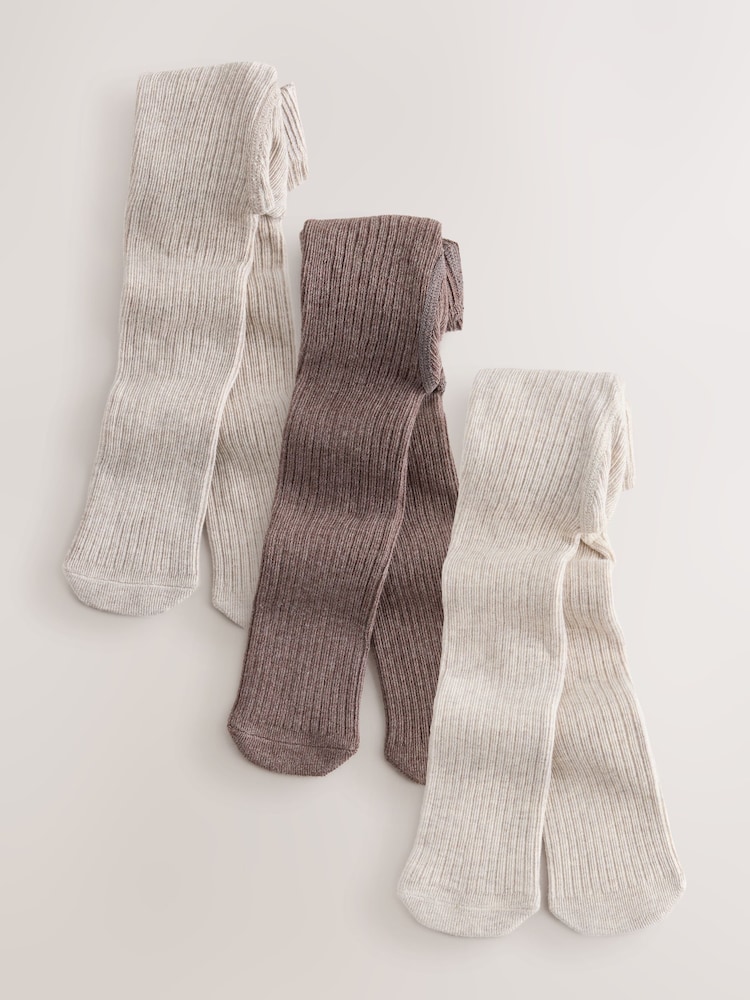Neutro marrón - Rib Baby Tights 3 Pack - Imagen 1 de 6