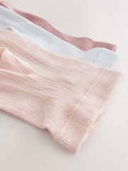 Rosa/blanco - Rib Baby Tights 3 Pack - Imagen 6 de 6
